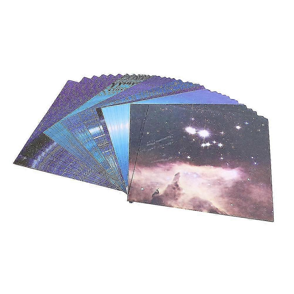 100 Sheets Double Sided Paper Folding Square Colorful Origami Starry Sky Theme Origami (starry Sky)