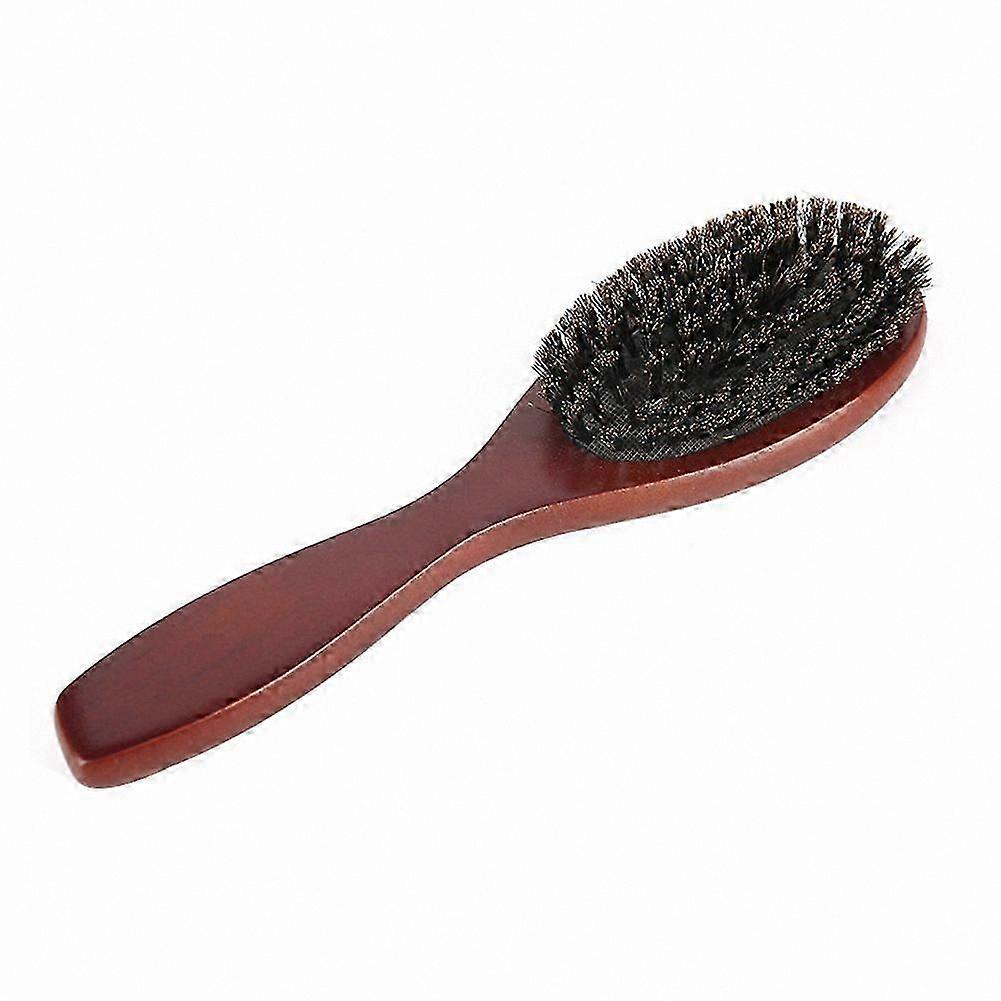 Wooden Handle Boar Bristle Hair Brush for Anti-Static Styling and Scalp Massage