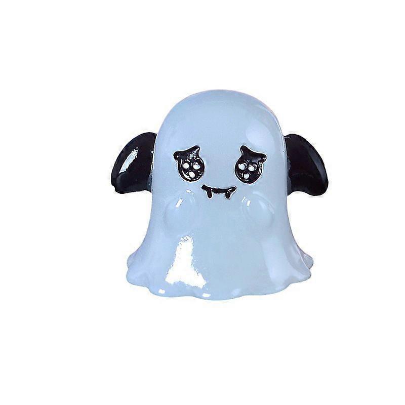 12-Pack Halloween Owl Ghost Glow-In-The-Dark Series Miniature Landscape Ornaments for Car Center Console Decor