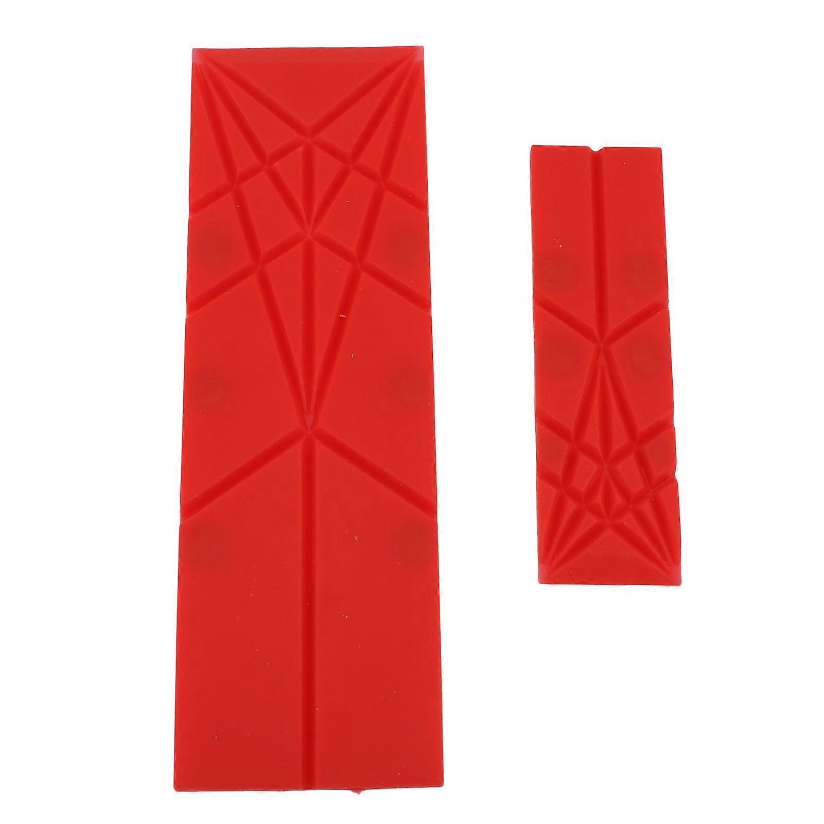 Polygons Flat 3 in 1 Measuring Spoons, 6 Sizes, Red, 48g