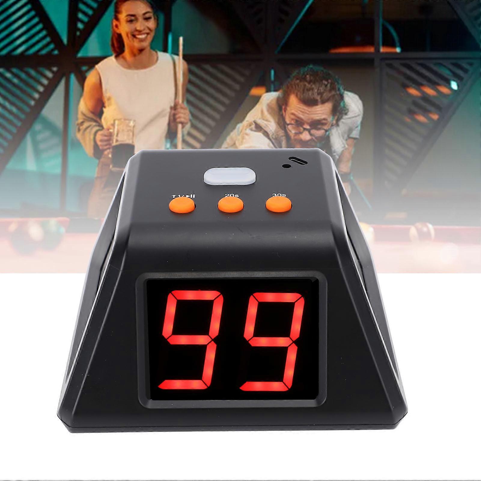 4 Sided Digital Timer GP88pro 1.4 Inch LED Chess Stopwatch Black