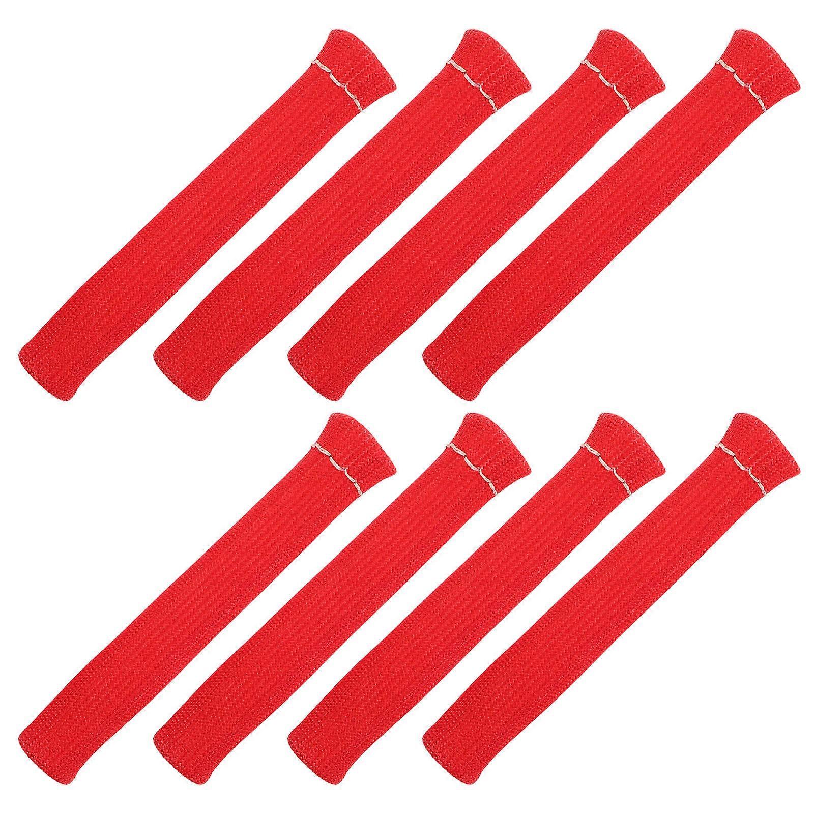 Spark Plug Sleeve for Car Use 24Pcs Red Heat Resistant Wire Protectors