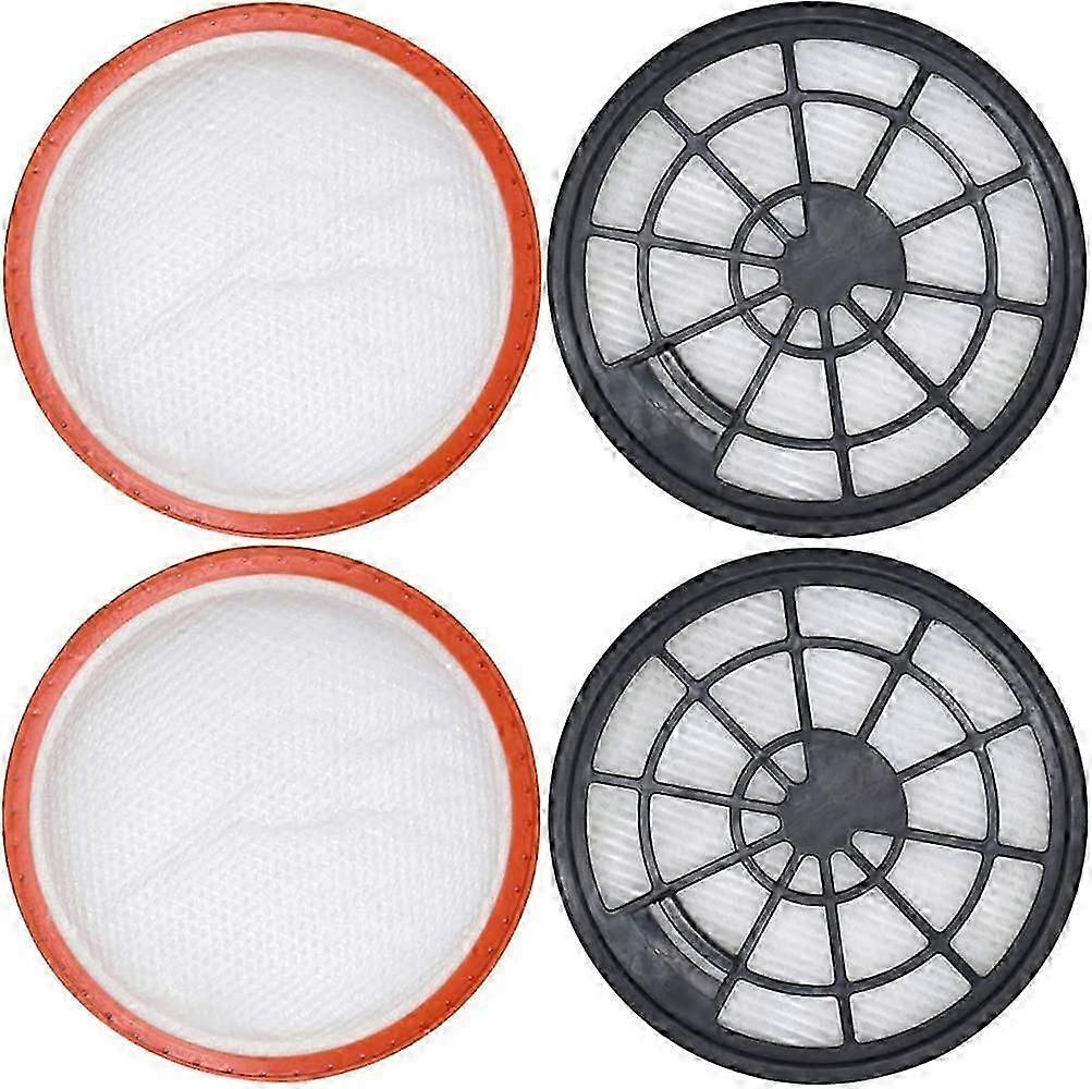 4-part filter set for Dirt Devil DD2650-1, DD2651-0, DD2651-1, DD2720 2620001, 2620002, 2 x motor protection filter + 2 x exhaust air filter