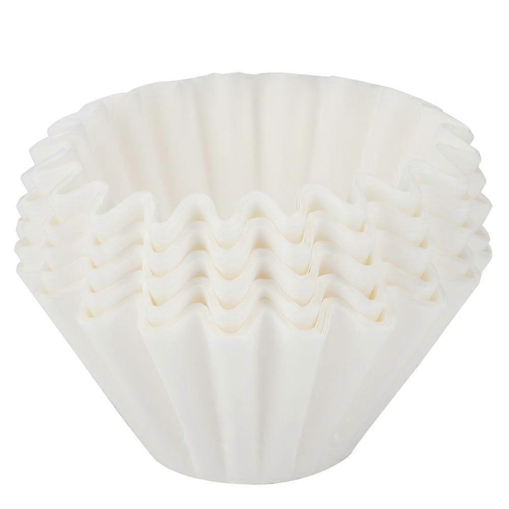 50Pcs Cake Cup Shaped Wavy Disposable Coffee Filter Paper Replacement for Coffee Making