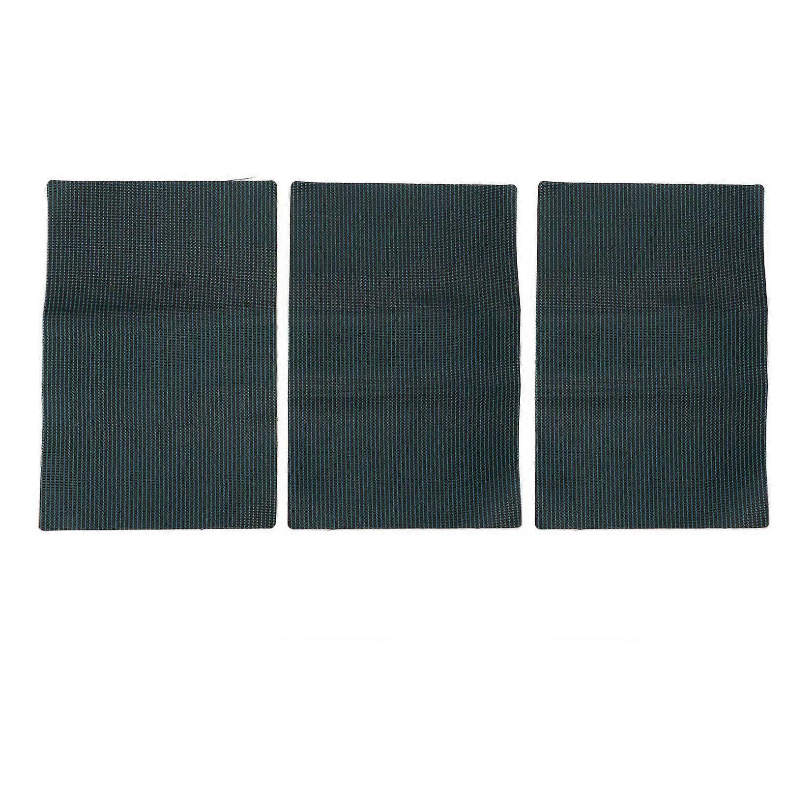 Kit de réparation de bâche de piscine autocollante en PP vert, 3 pièces, pour piscine de 20 x 30 cm