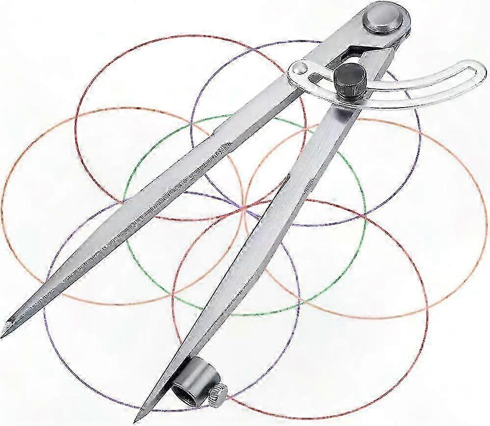 Precision Measuring Tool with Dry Point, Wing Divider, and Pencil Holder for Industrial Marking Applications