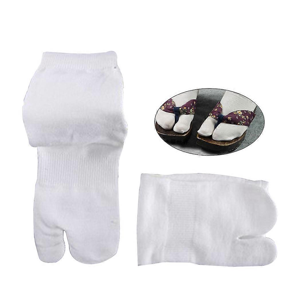 Elastic Tabi Toe Socks For Men And Women In Japanese Style Designed For Wearing Flops Features Sweat Absorption 2 Pairs