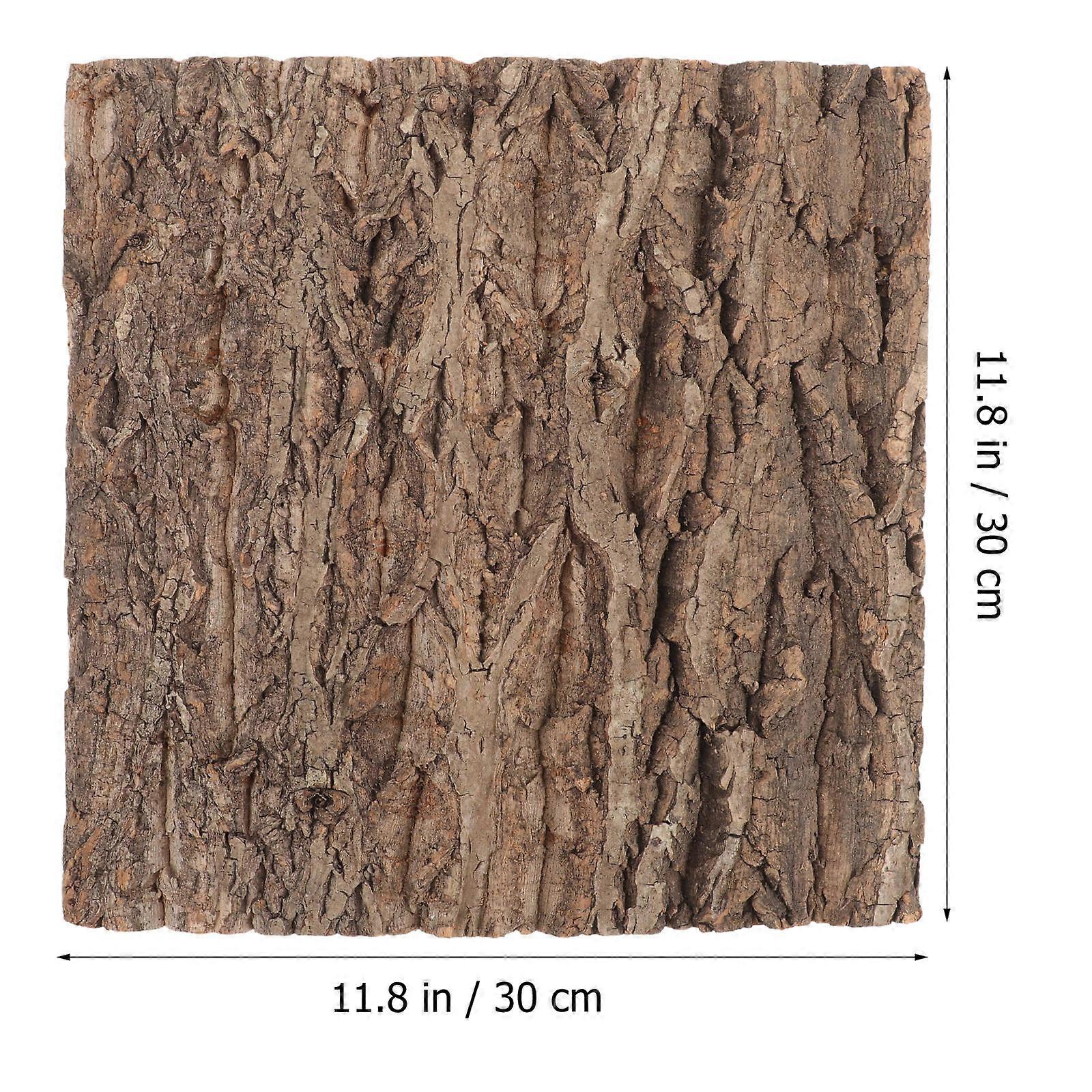 Reptile Bark Backdrop for Terrarium Decoration 3Pcs Cork Bark Mat