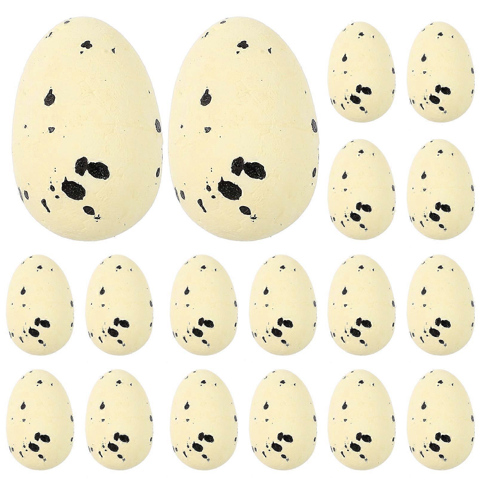60Pcs Faux Egg Decor Reusable Foam Eggs For Easter Festivities Designed As Cute Party Props