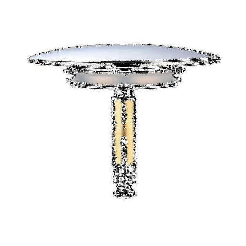 70mm Universal Bath Stopper with Double Seal Height Adjustment Hardened Brass Sink Valve Rust-Proof Chrome Finish