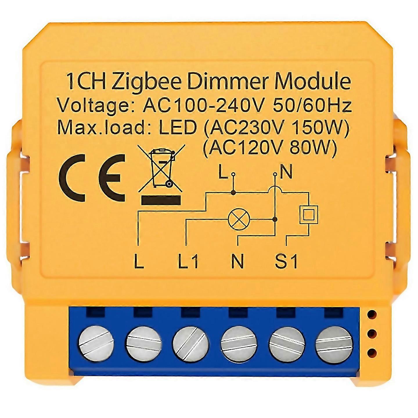 For Tuya Zigbee Dimmer Module Smart Home Diy Breaker Supports Voice Control App Control Suitable For