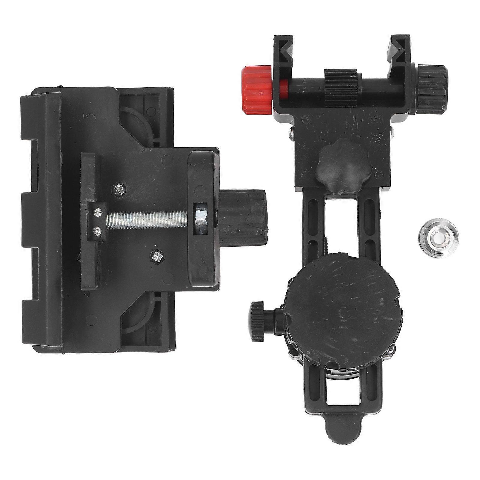 Fine Tuning Bracket Level Adapter 360 Degree Adjustable Support L Shape Pivoting Base with Clip Wall Ceiling Mounted