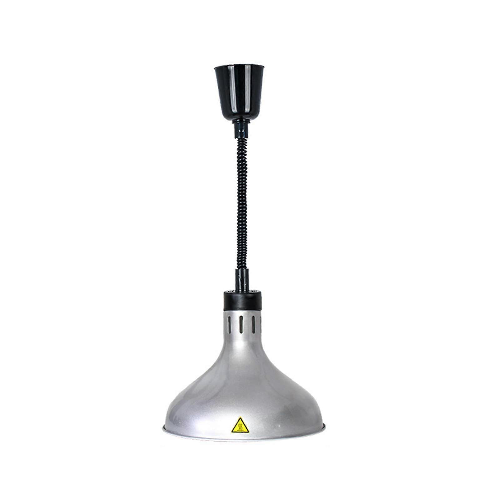 Food Warming Lamp with Adjustable Height, Buffet Heat Lamp for Restaurants and Cafeterias, Gold and Silver Finish