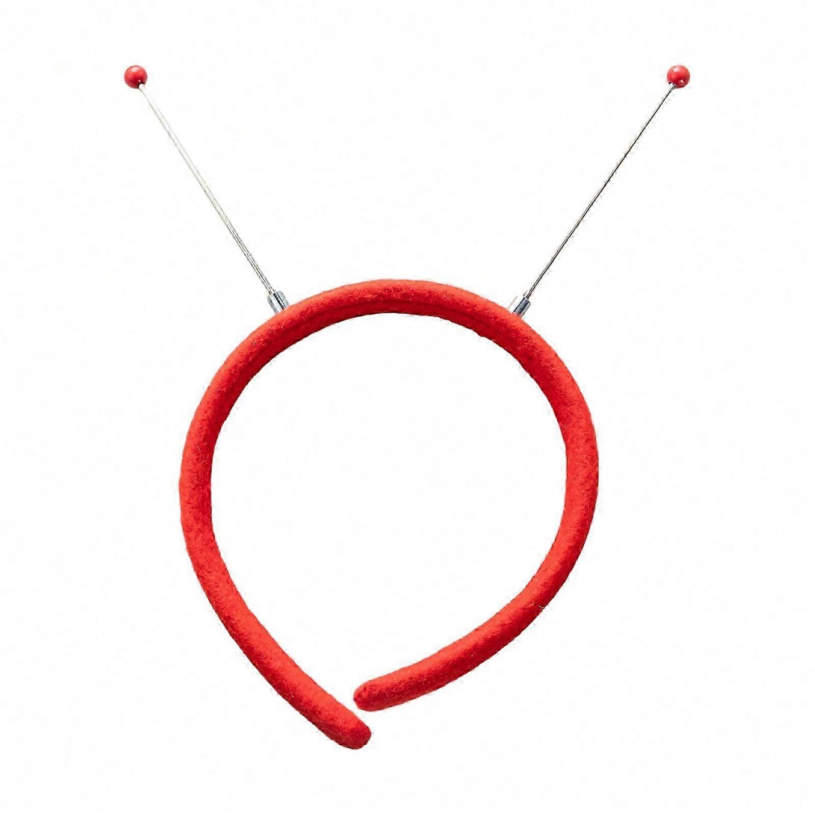 Alien Antenna Hairband Wygodna opaska do włosów dla kobiet Dziewczęta Regulowana opaska do włosów Modne akcesoria imprezowe Czerwony