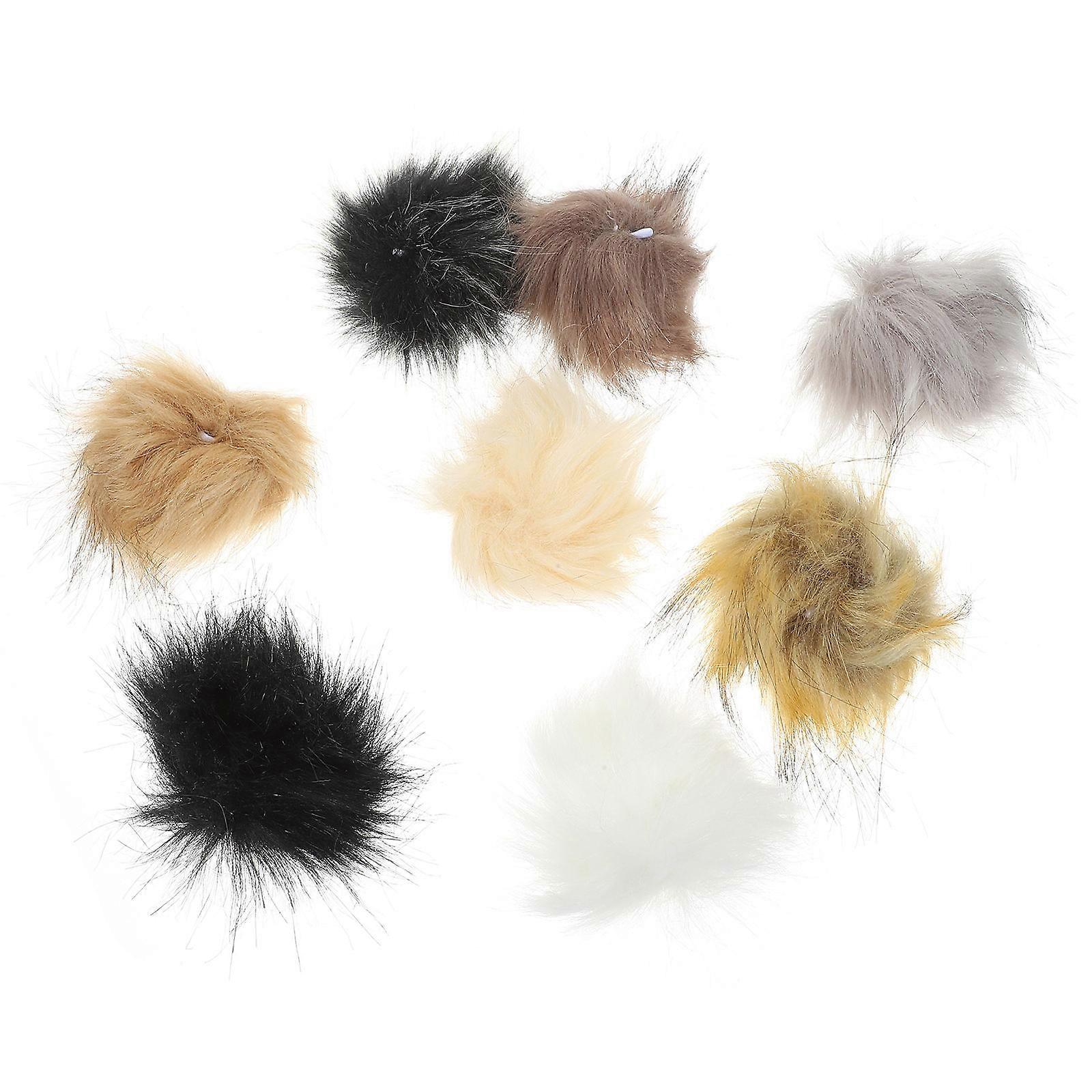 Multi Color Faux Pompom for DIY Decoration 32Pcs Craft Balls