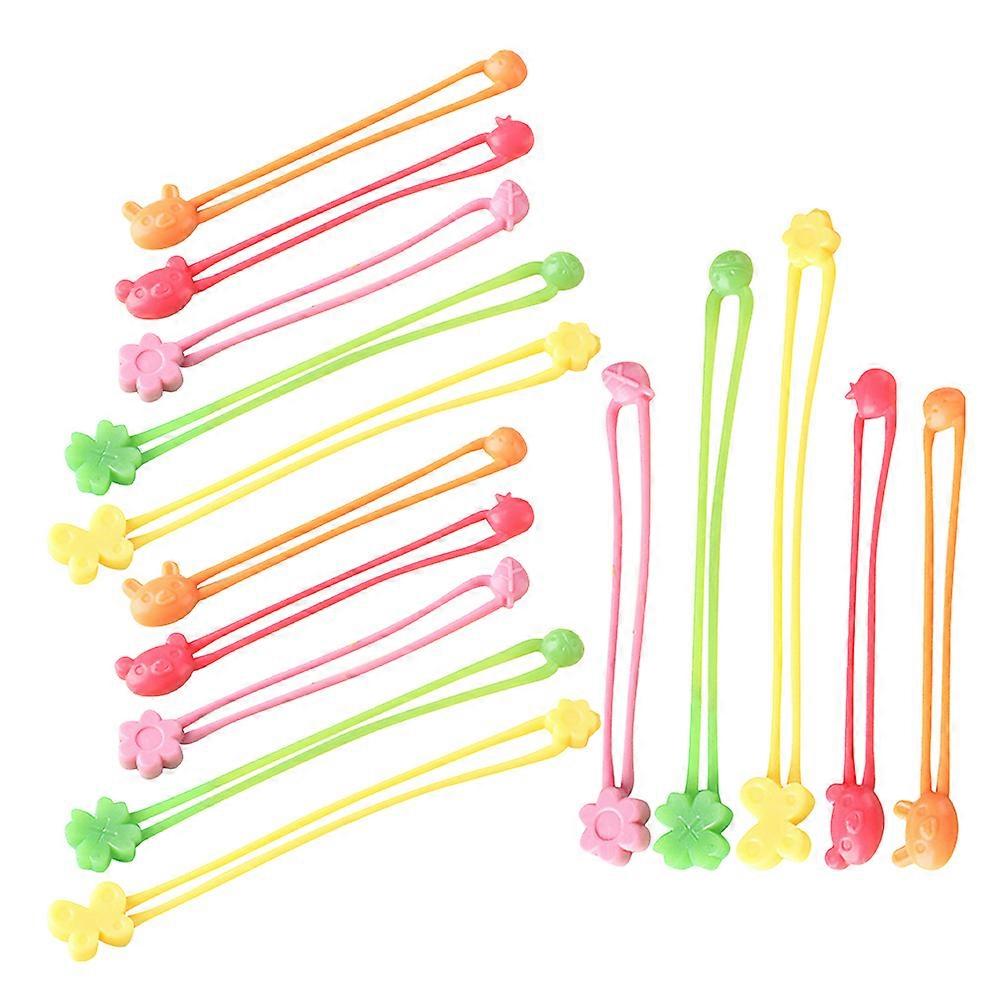 30Pcs Silicone Rubber Bands for Cooking Use with Elastic Stretch Design