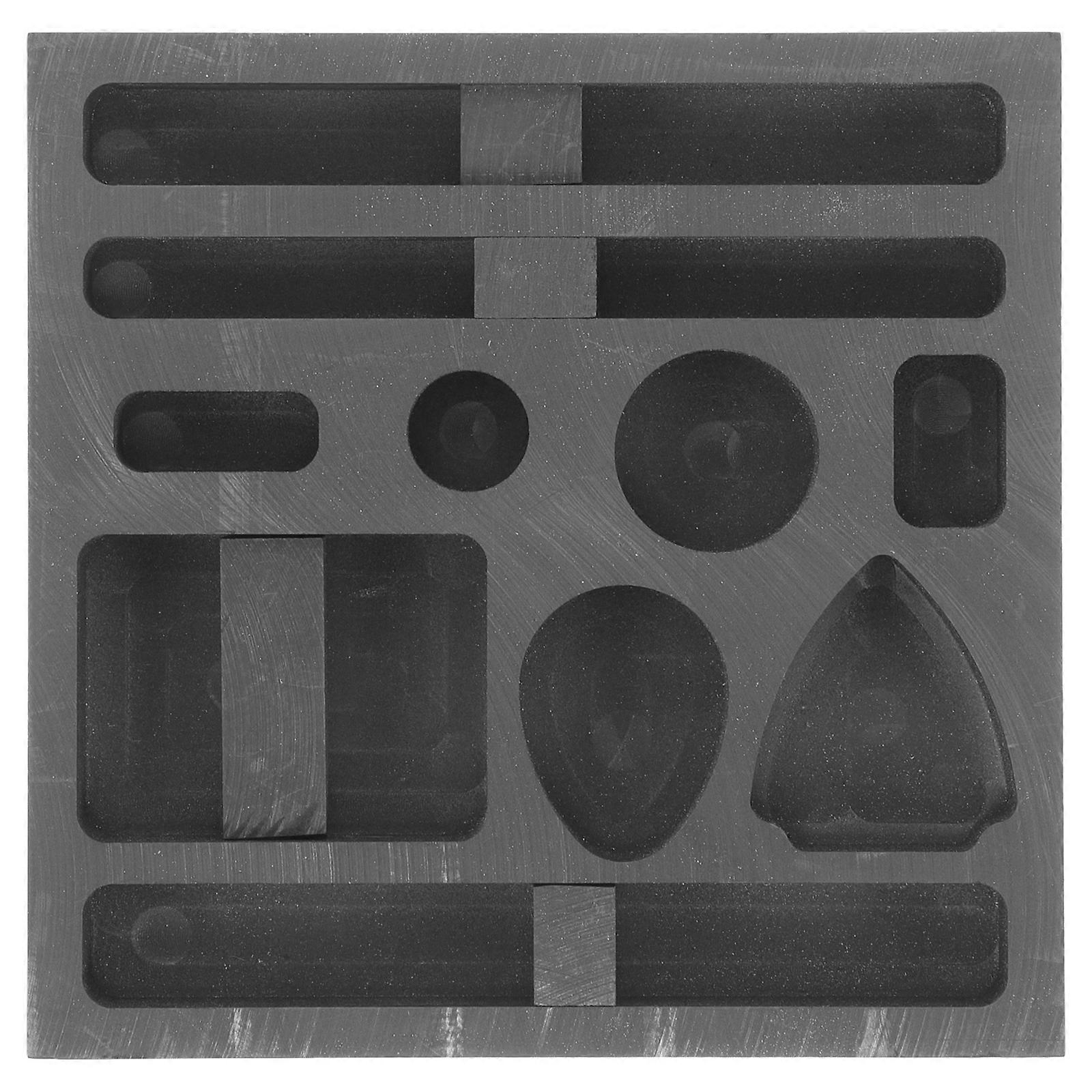 4Pcs Graphite Mold for Metal Casting Melting Supply with Creative Slot