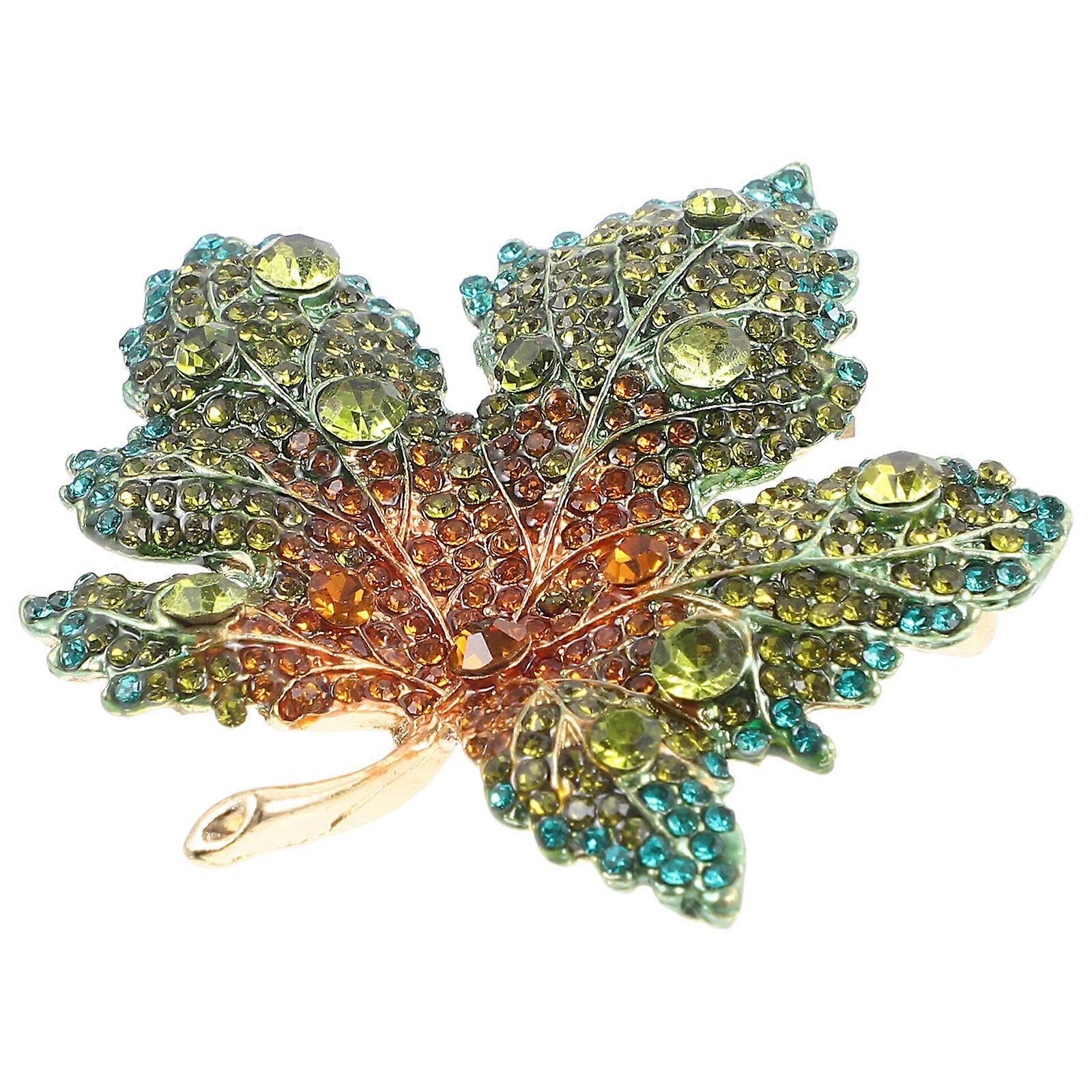 Fall Brooch Maple Leaf Brooch Pin for Clothes 4Pcs Jewelry Accessory