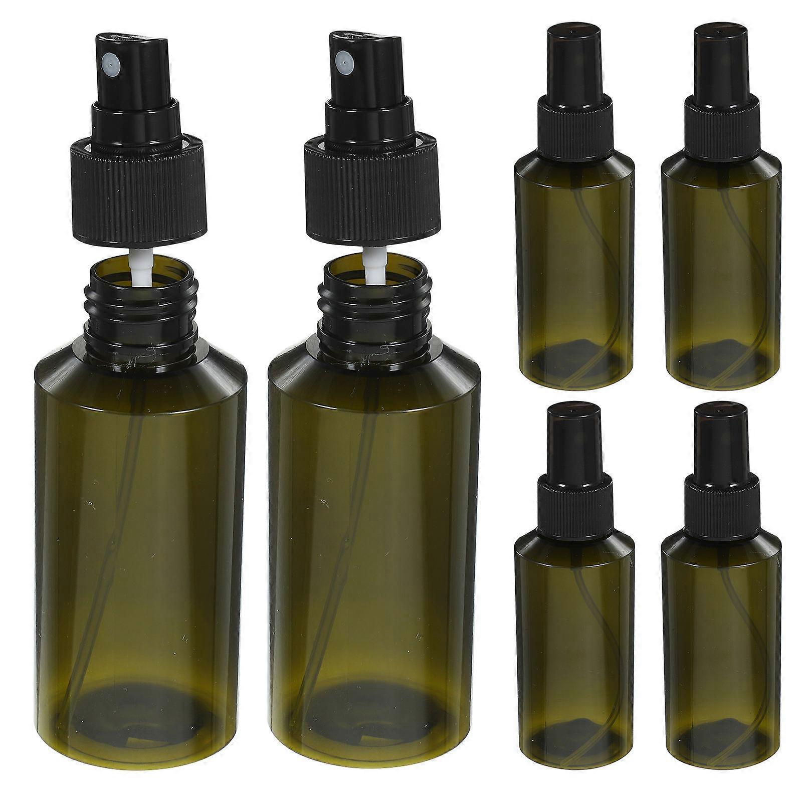 Portable Spray Bottles Travel Use Storage Holder Pet Material Green Color Fine Mist Function 10Pcs