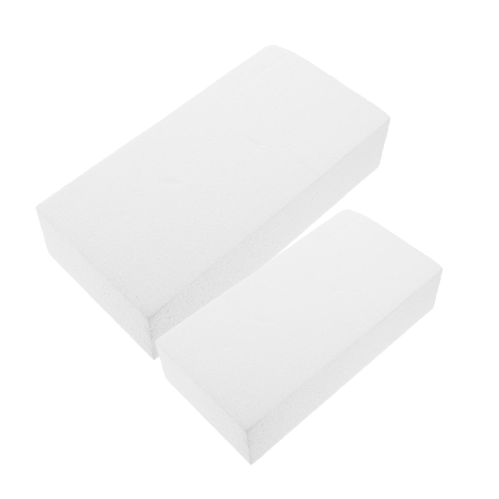 DIY Craft Foam Blocks White Foam Block for Handmade Projects 8Pcs
