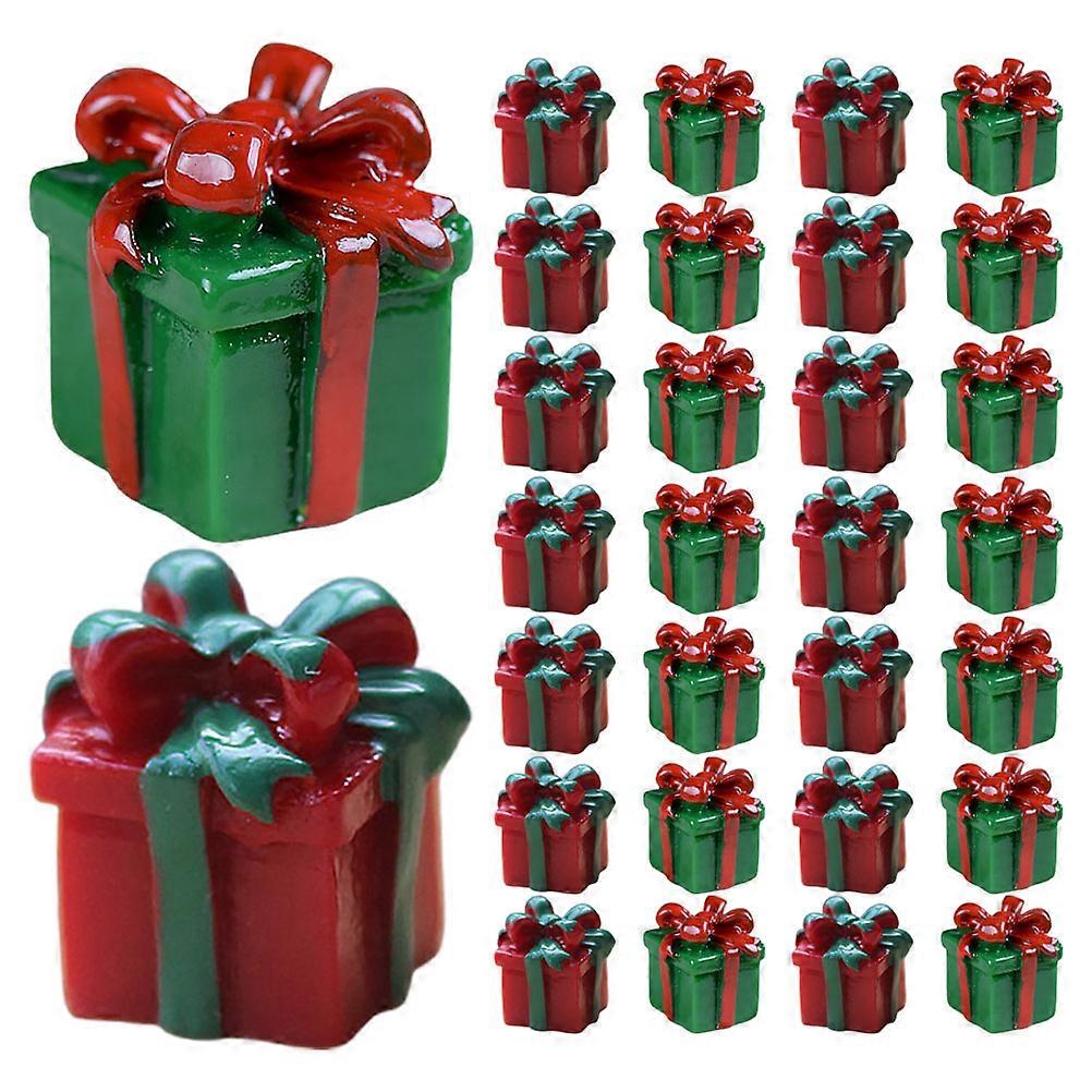 Dollhouse Mini Resin Christmas Present Boxes for Xmas 90Pcs Collection