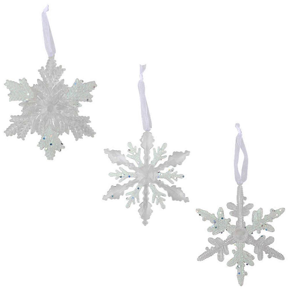 Christmas Hanging Snowflake Decor Large Snowflakes Ornaments 9Pcs