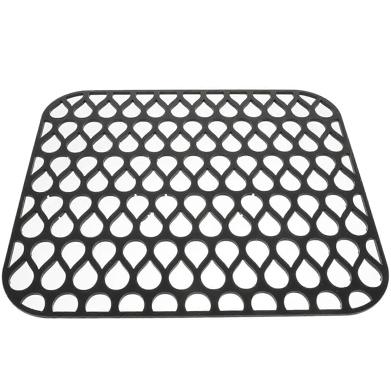 3Pcs Silicone Sink Protector for Kitchen Non-Slip Black Mat