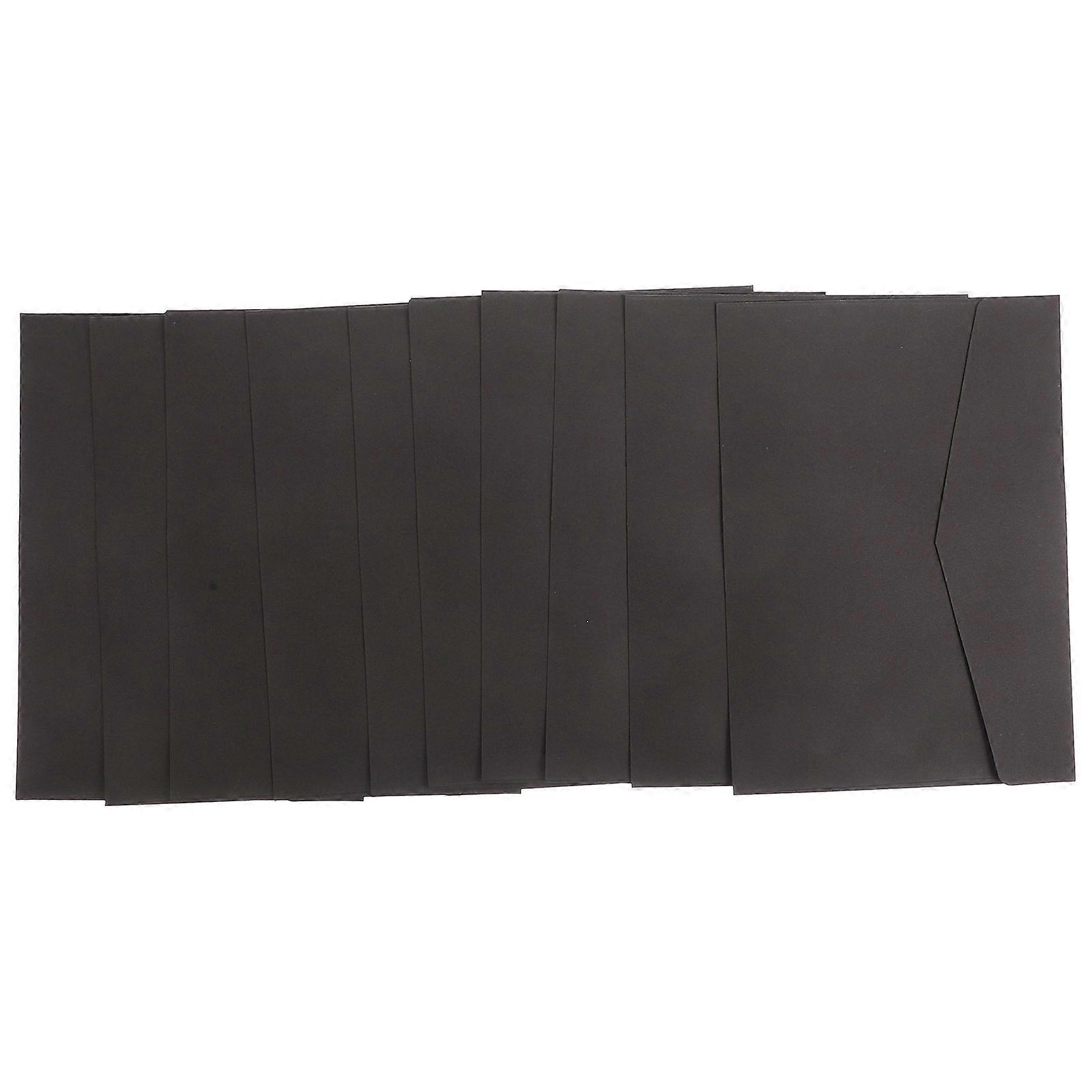 Self-Sealing Shell Invitation Envelopes 5 Sets Black Suitable For Announcements And Giving