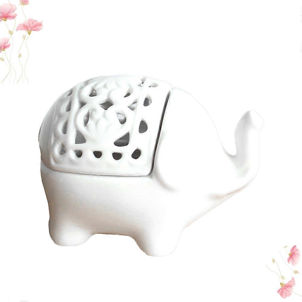 Elephant Ceramic Tealight Stand Candleholder for Home 6Pcs Set