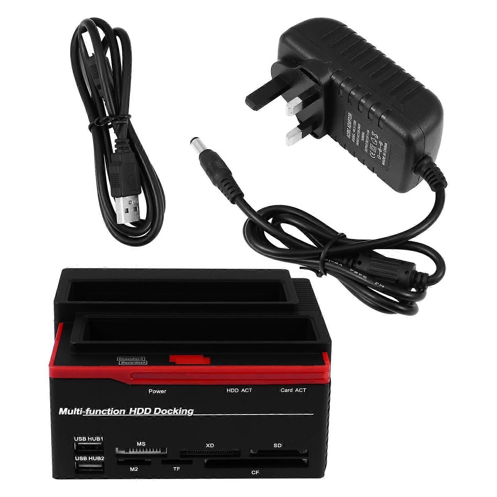 Hard Disk Base Multifunctional Cards Reader for Two Hard Drives 2Pcs