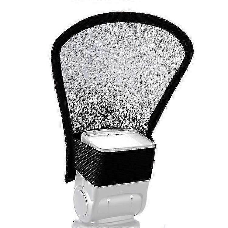 K031 2-in-1 Camera Flash Diffuser Softbox Reflector Photo Flash Light Reflector Compatible For Canon / Nikon / LG