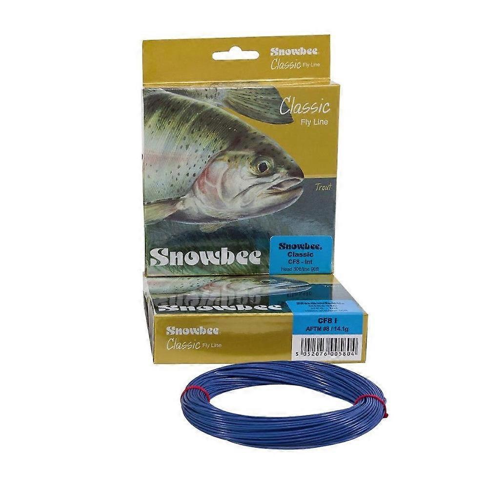 Snowbee Classic Intermediate Fly Line Mid Blue - Wf5
