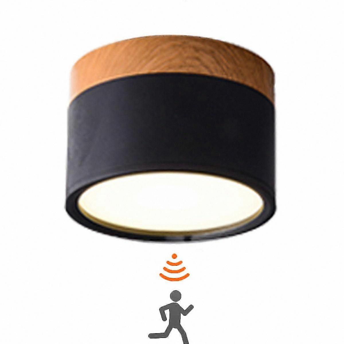 Motion Sensor Spotlight, Aluminum Housing, 4000K, 12W, Flat Design for Surface Mounting