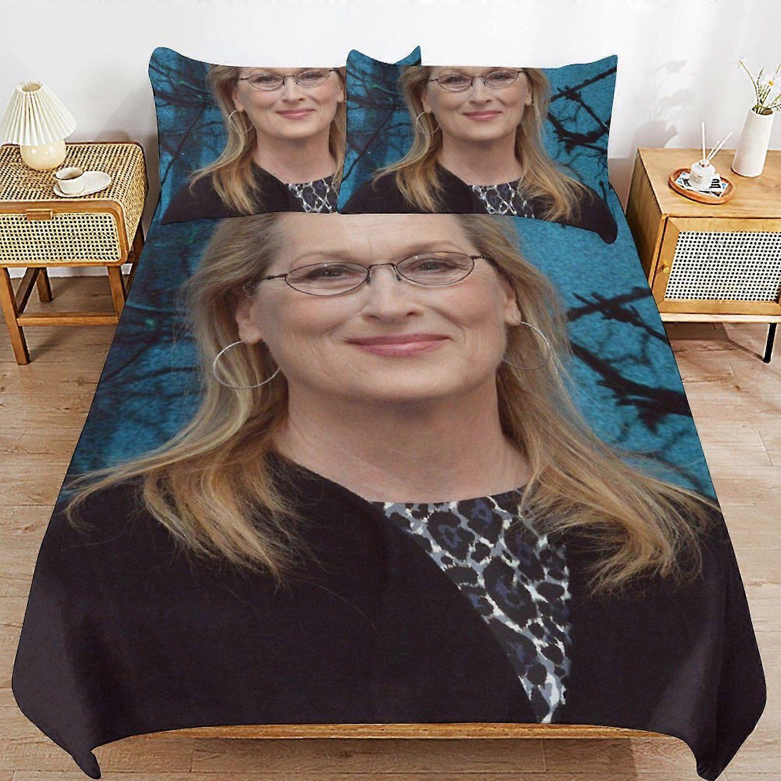 w246 Meryl Streep Warm Sleep Support Manipulation facile Construction douce Structure de qualité hôtelière Ensembles de housses de couette Routine u246