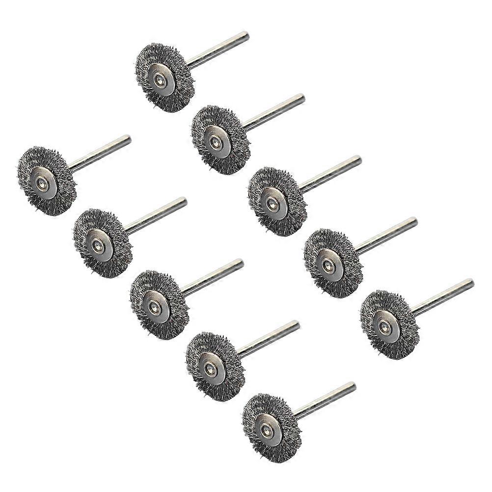 Wire Brush Set Stainless Steel for Derusting 30Pcs Silver Polishing Wheels