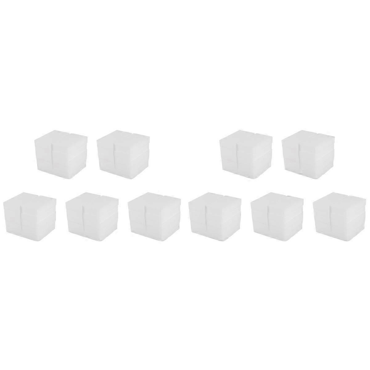100x60x20mm 100pcs Magic Sponge Eraser Melamine Cleaner-White