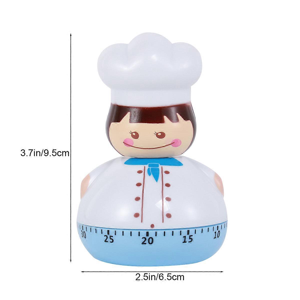 Mechanical Timer Baking Reminder Timer For Household Use Sky-blue 1Pcs