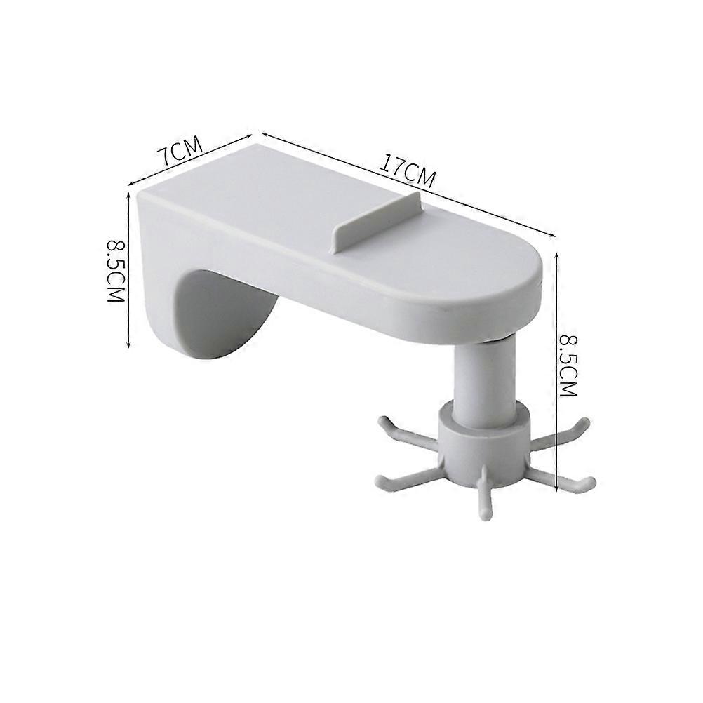 Rotatable Hooks 3Pcs Wall-mounted Cookware Rack Organizer Suitable For Kitchen Bathroom Saving