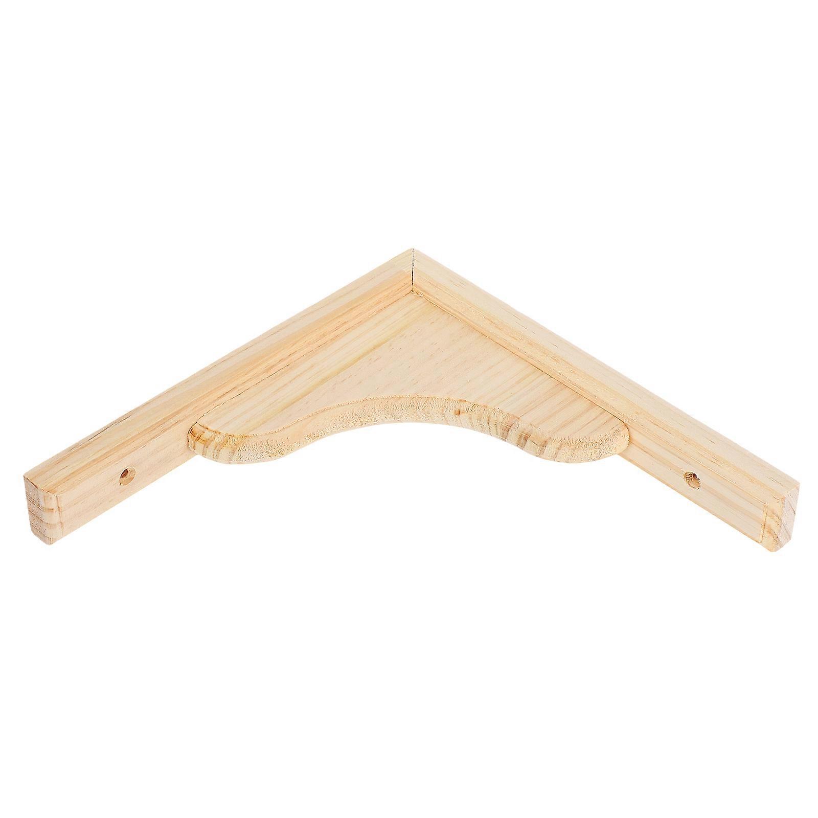 Wooden Triangular Shelf Support Bracket for Holding 5Pcs Wall Brackets
