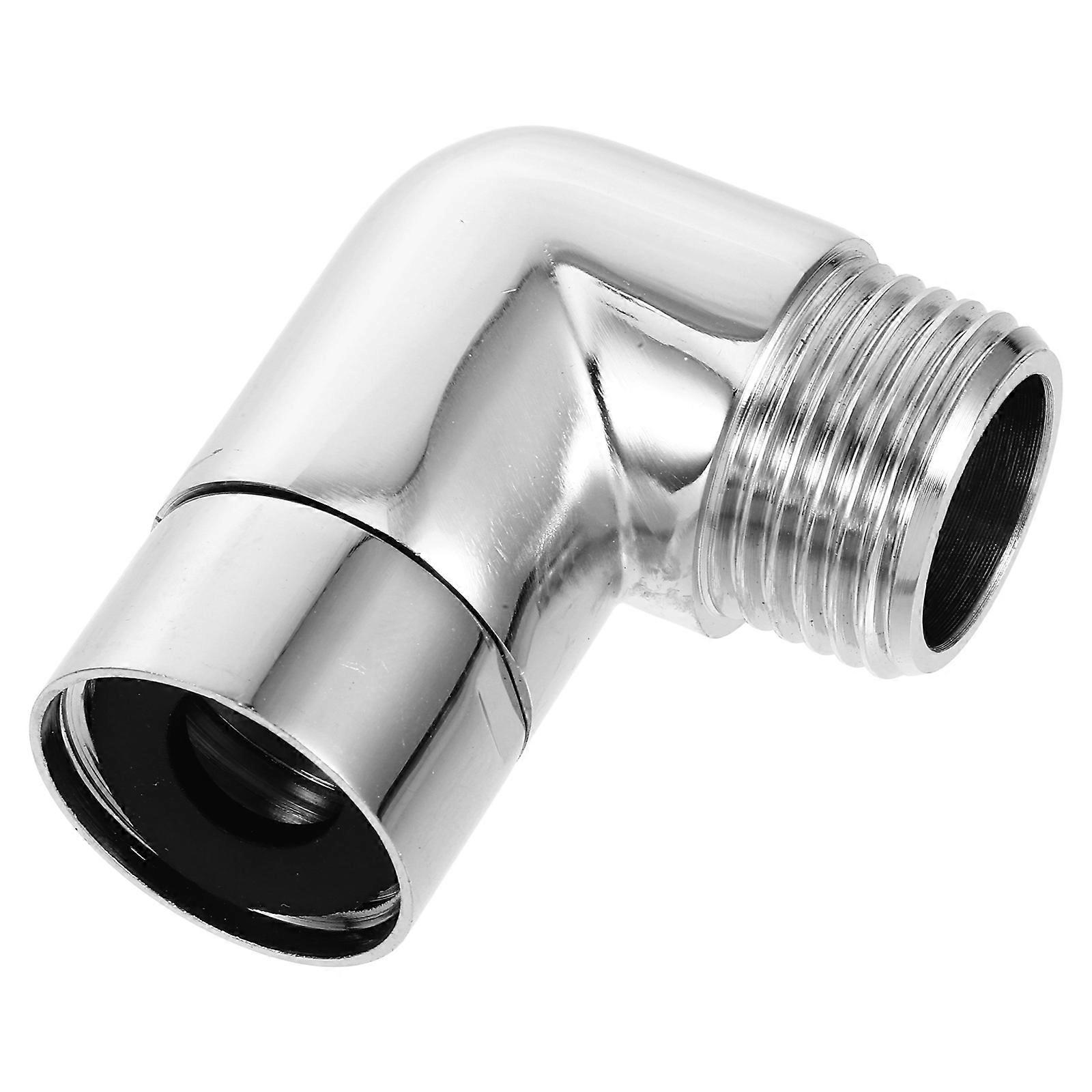 Shower Connector Handheld Shower Head Elbow Adapter Convenient Swivel Plastic Copper Interface 1Pcs