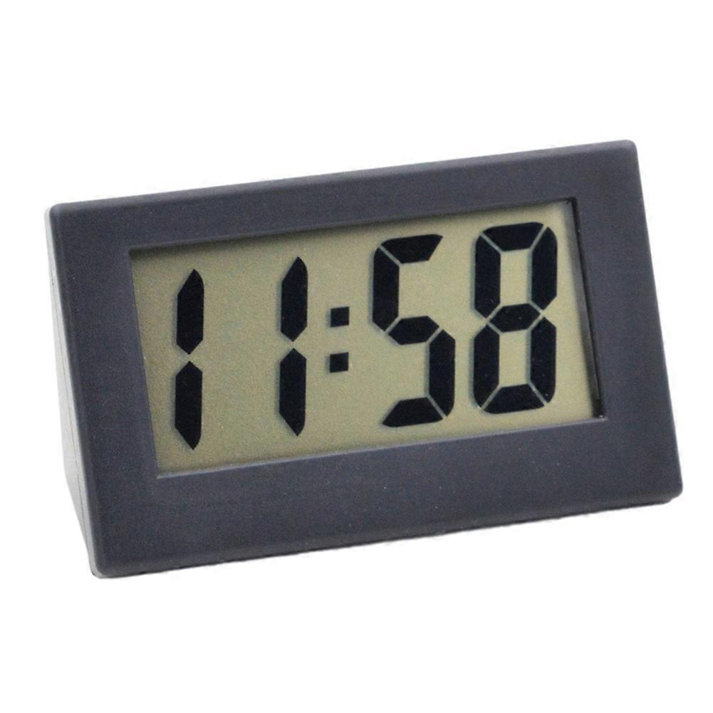 Lierteer Desktop Clock Home Mini Triangular Digital Desktop Clock Student black