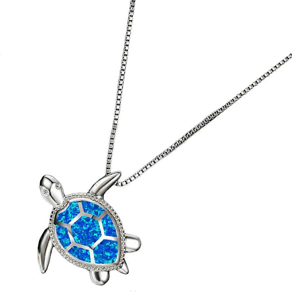 Ocean Theme Turtle Charm Pendant Necklace for Decoration 4Pcs