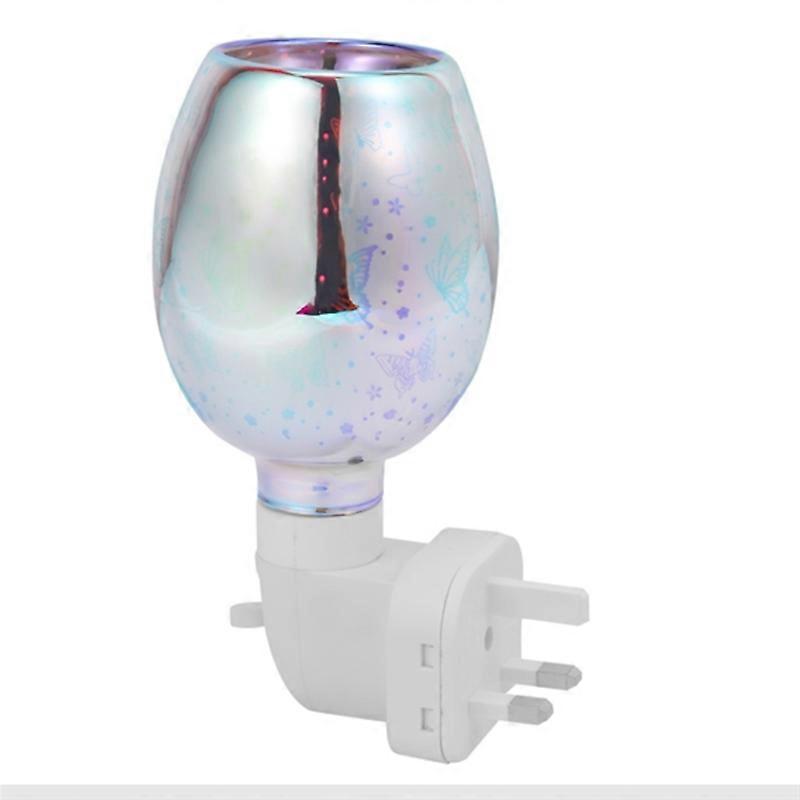 Electric Wax Melt Burner 3D Aromatherapy Lamp Night Light Wall-Mounted Plug in Diffuser Decoration
