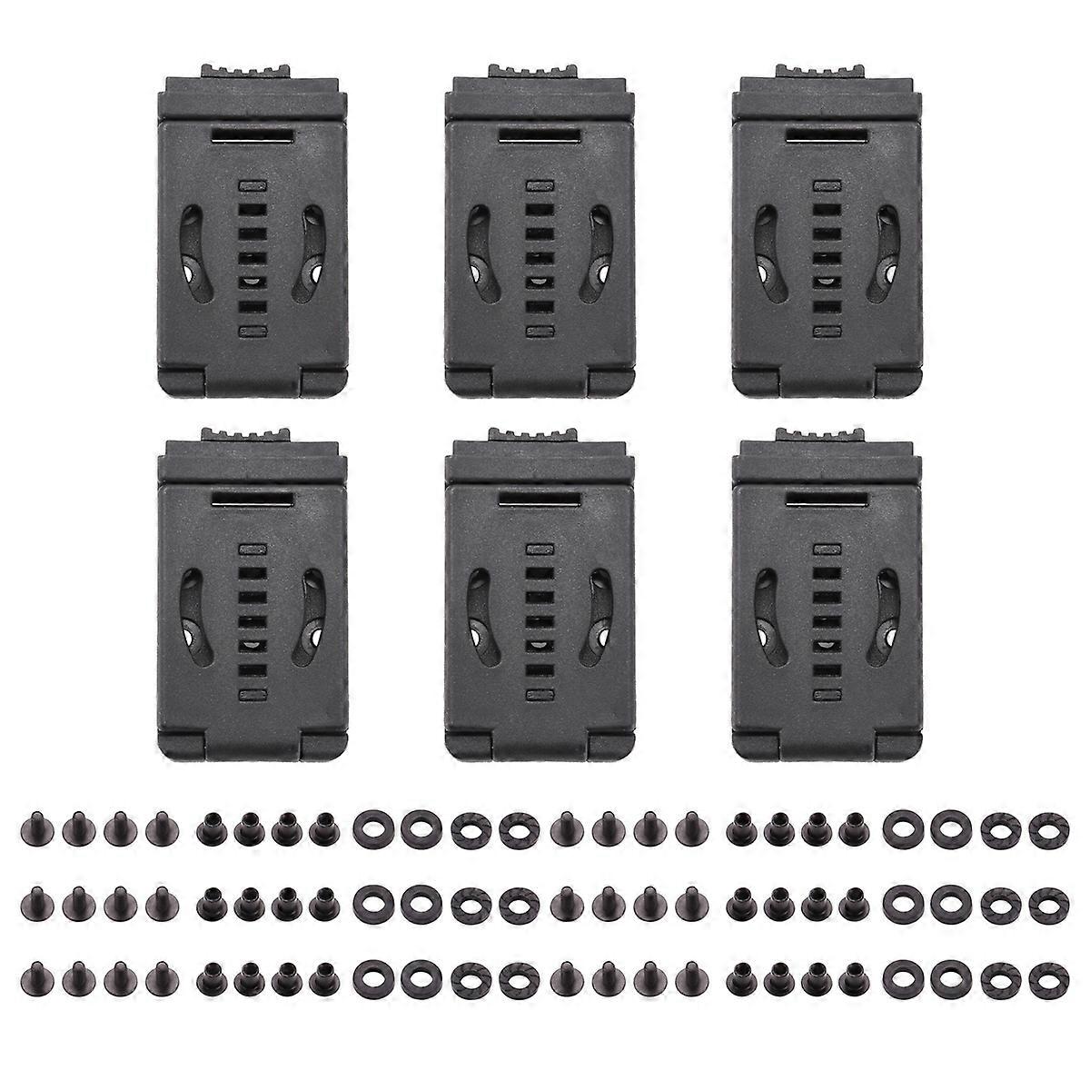 6PCS Travel Buckle Large Lok Belt Clip Loop for Knife Kydex Sheath/ with Hardware, Special for DIY