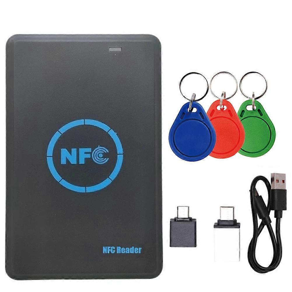 5 Frequency RFID Smart Chip Duplicator+3xUID Keychain NFC Reader Copier HID 125K/ IC/ID 13.56M 125K