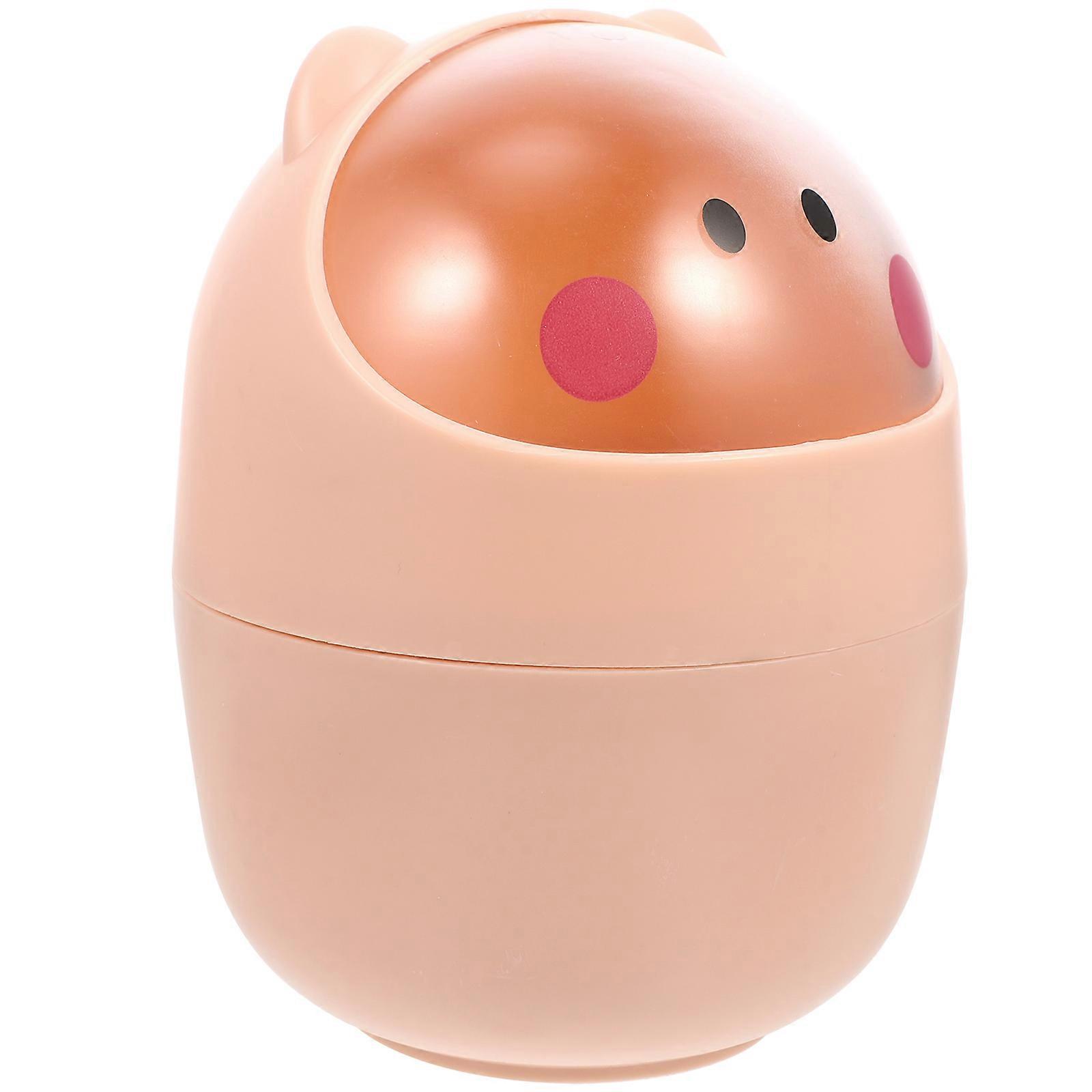 Lovely Trash Can 2Pcs Pink PP Tiny Garbage Bin for Eco-Friendly Storing