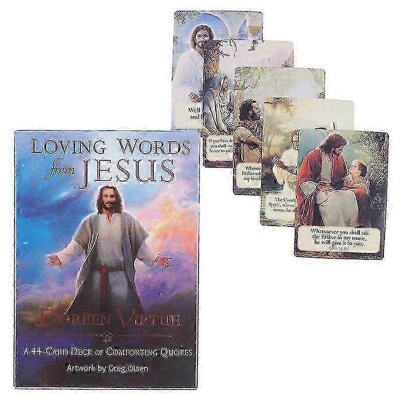 The 'Loving Words From Jesus' board game is an Oracle prophecy divination Tarot party card game and prop for any get-together.