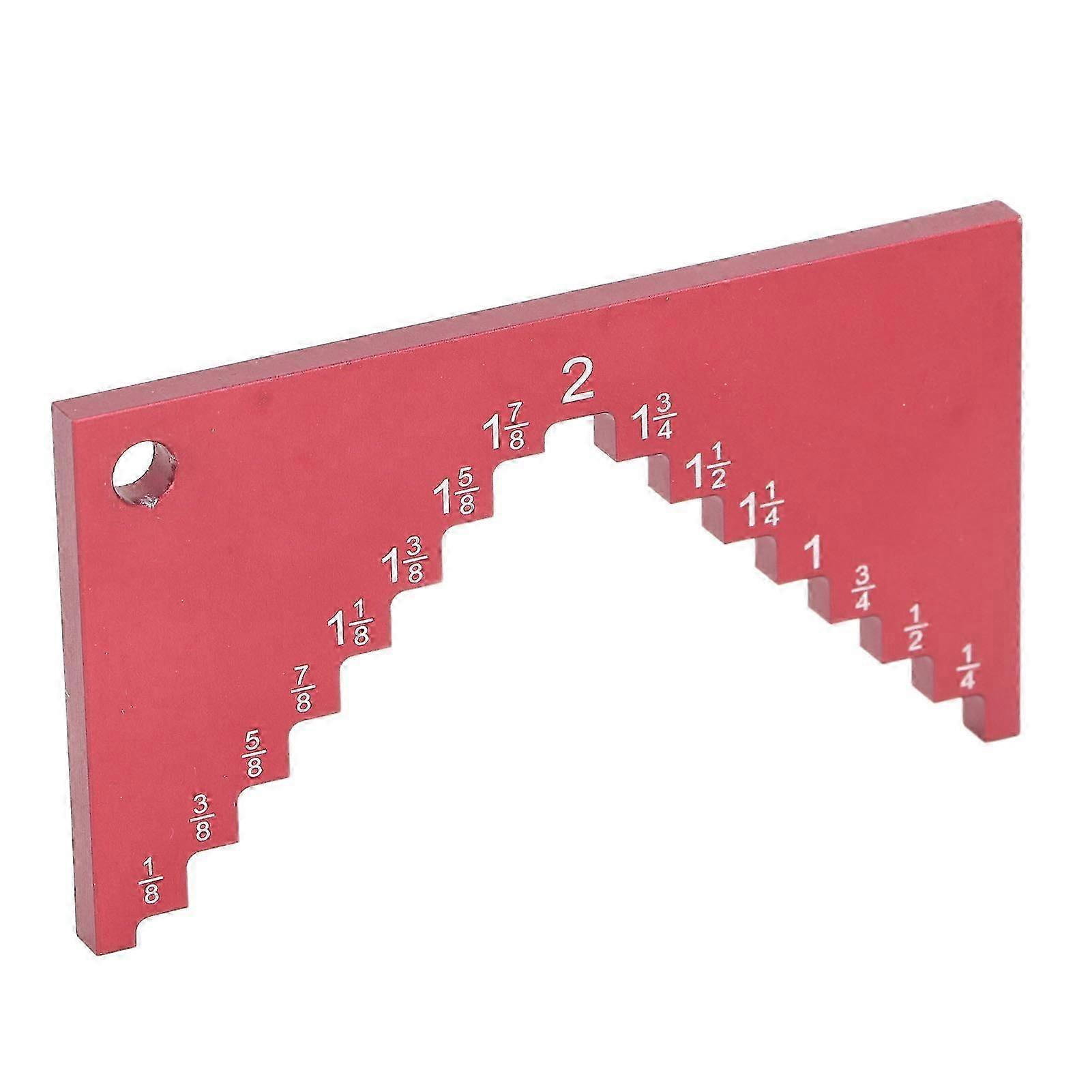 Step Depth Gauge Aluminum Alloy Red Anodized Surface Table Saw and Bench Planes Router Depth Gauge