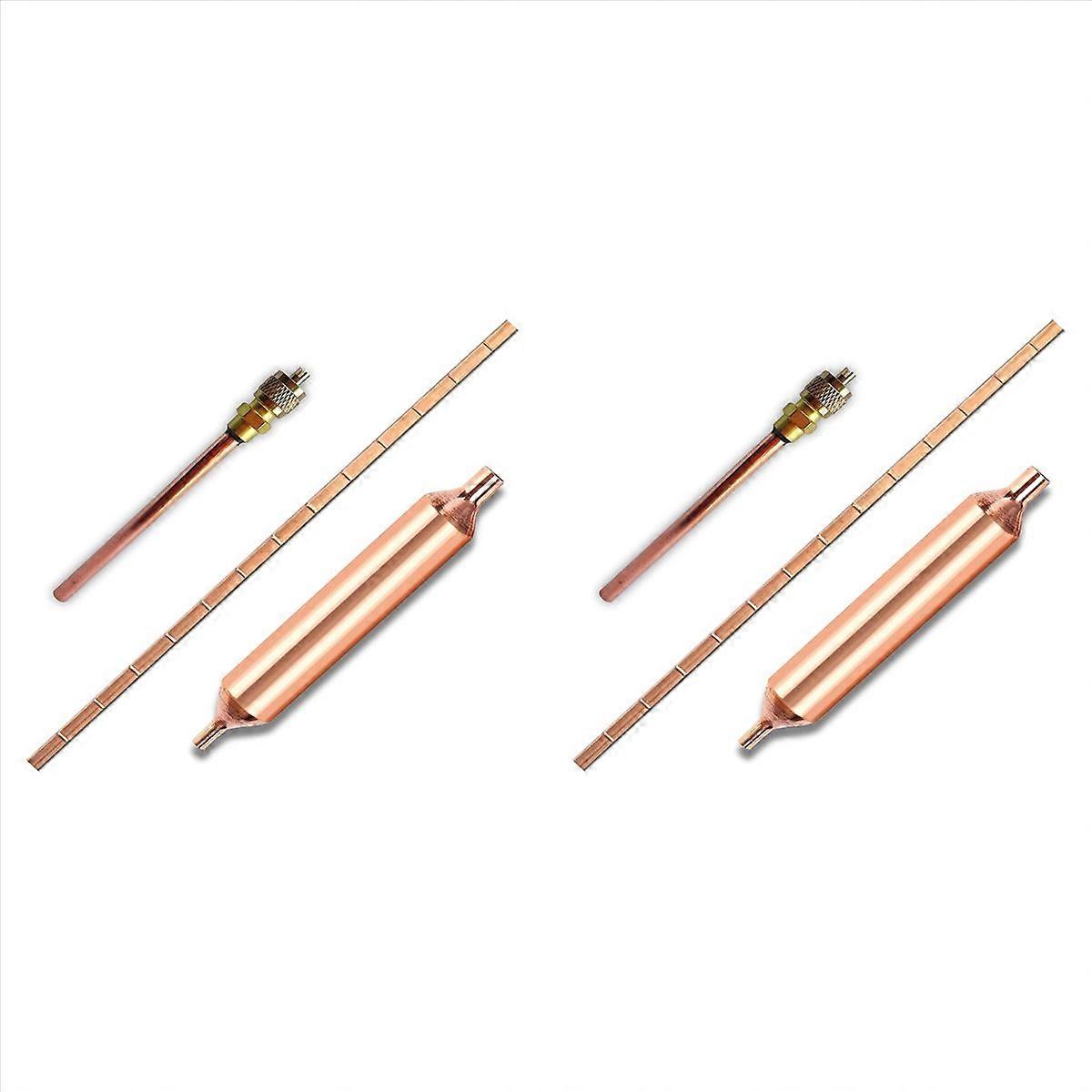 6X Refrigerator Filter Dryer with Access Service Valve,Phosphor Bronze Welding Rod for Refrigeration