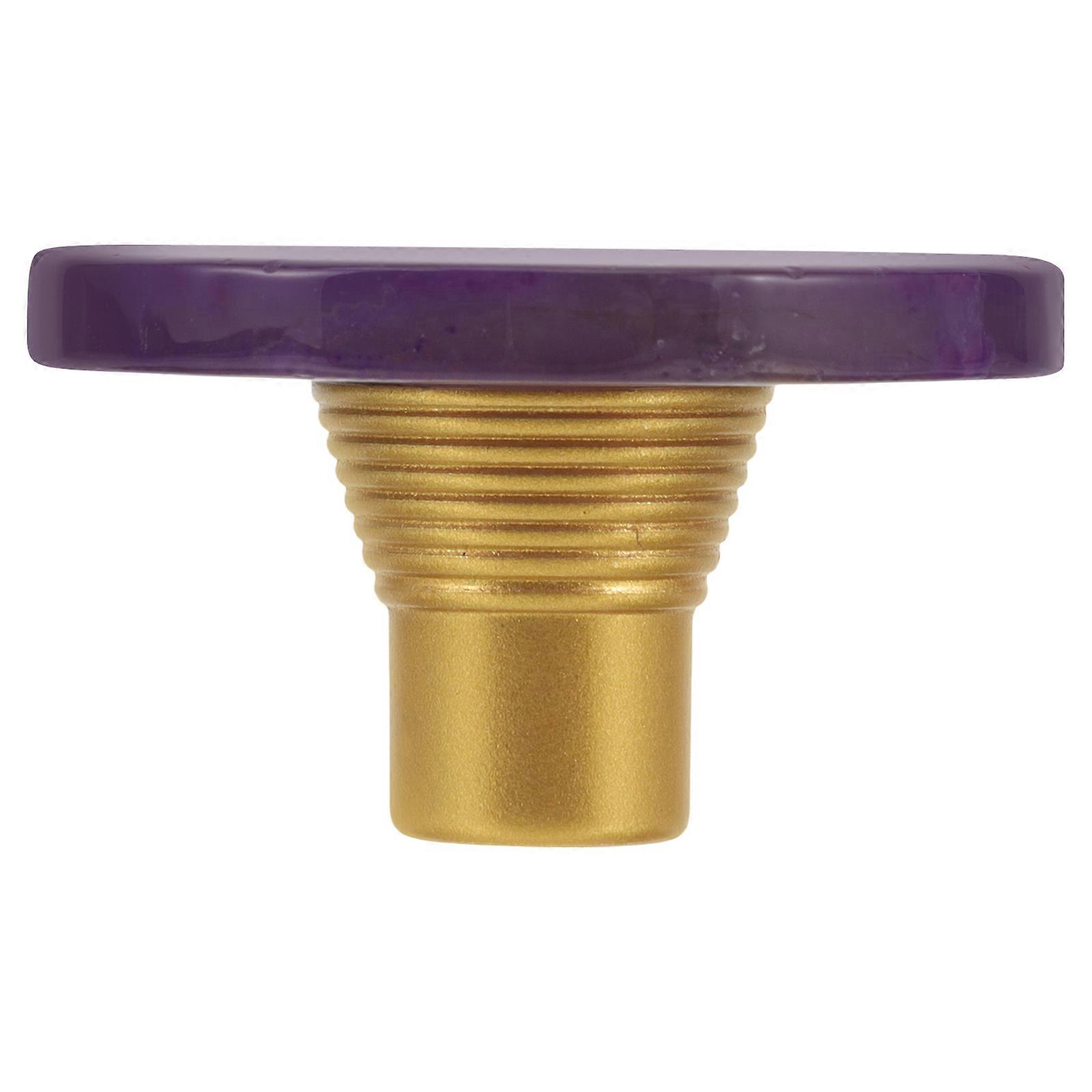 Drawer Knobs Agate Cabinet Handle for Decor Pull 3Pcs Purple